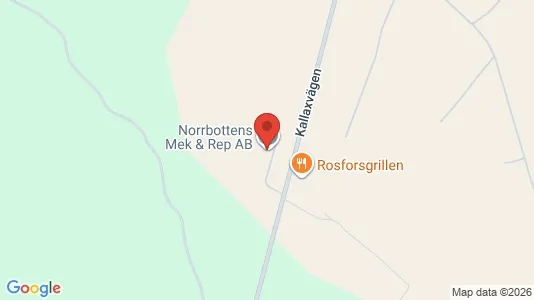 Industrilokaler att hyra i Luleå - kort over placeringen