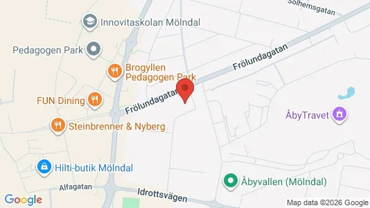Lagerlokaler att hyra i Mölndal - Bild från Google Street View