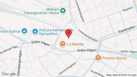 Industrilokaler att hyra i Kalmar - kort over placeringen