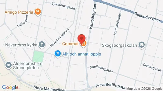 Industrilokaler att hyra i Katrineholm - kort over placeringen