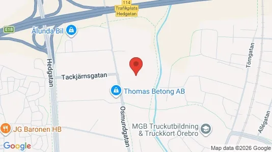 Industrilokaler att hyra i Örebro - Bild från Google Street View