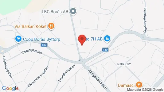 Lagerlokaler att hyra i Borås - Bild från Google Street View