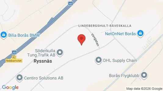 Lagerlokaler att hyra i Borås - Bild från Google Street View