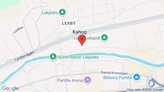 Lagerlokaler att hyra i Partille - kort over placeringen