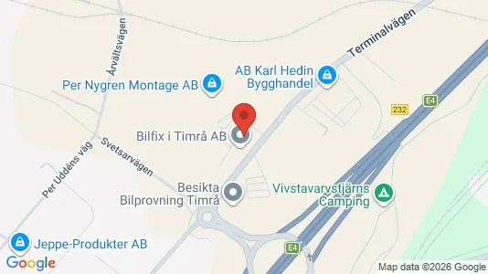 Industrilokaler att hyra i Timrå - Bild från Google Street View