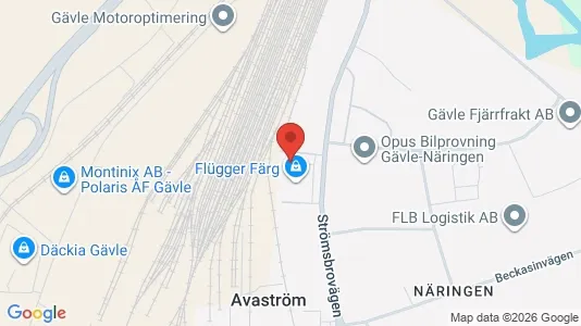 Industrilokaler att hyra i Gävle - Bild från Google Street View