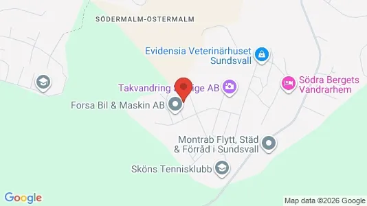 Industrilokaler att hyra i Sundsvall - Bild från Google Street View