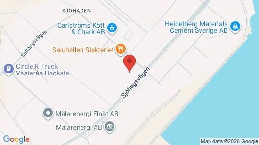 Industrilokaler att hyra i Västerås - kort over placeringen