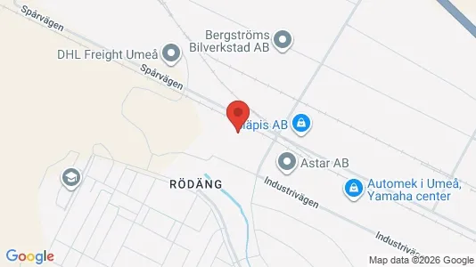 Industrilokaler att hyra i Umeå - Bild från Google Street View