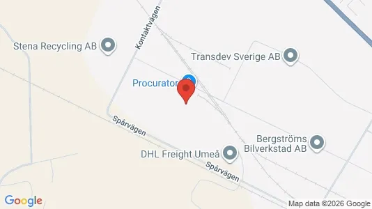 Industrilokaler att hyra i Umeå - Bild från Google Street View