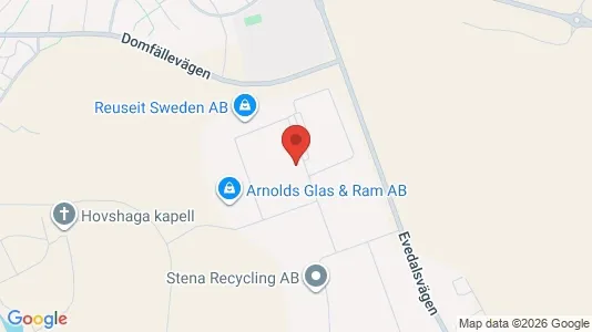 Industrilokaler att hyra i Växjö - kort over placeringen