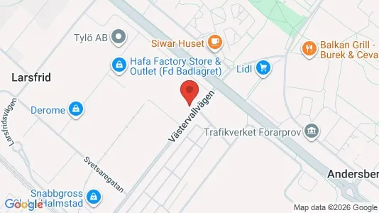 Industrilokaler att hyra i Halmstad - Bild från Google Street View