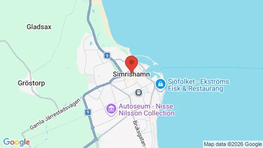 Industrilokaler att hyra i Simrishamn - kort over placeringen