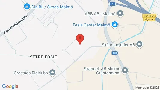 Industrilokaler att hyra i Fosie - kort over placeringen
