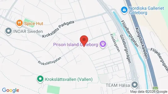 Industrilokaler att hyra i Mölndal - kort over placeringen