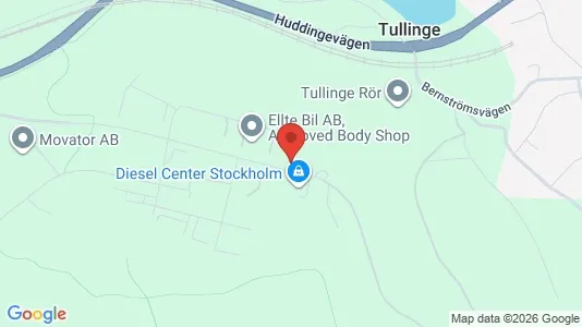 Industrilokaler att hyra i Botkyrka - kort over placeringen