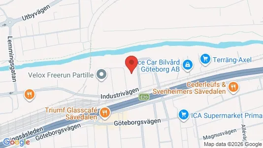 Industrilokaler att hyra i Partille - Bild från Google Street View