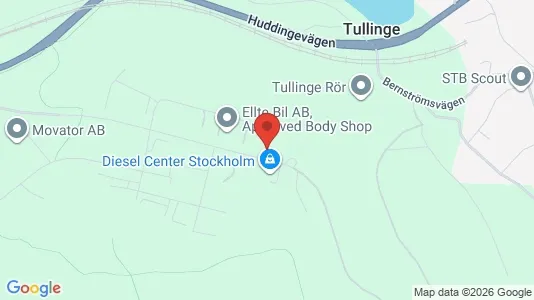 Industrilokaler att hyra i Botkyrka - kort over placeringen