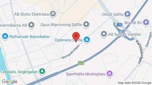 Industrilokaler att hyra i Säffle - kort over placeringen