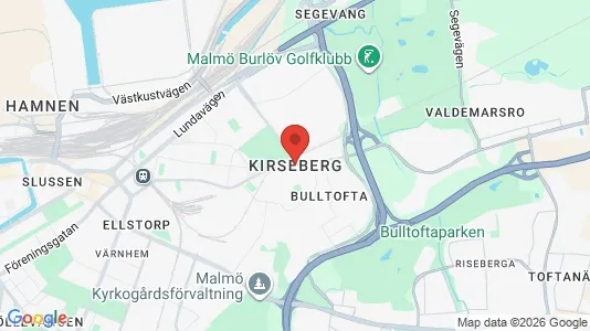 Industrilokaler att hyra i Kirseberg - kort over placeringen