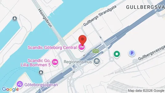 Industrilokaler att hyra i Göteborg Centrum - kort over placeringen
