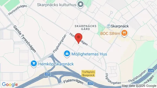 Industrilokaler att hyra i Söderort - kort over placeringen