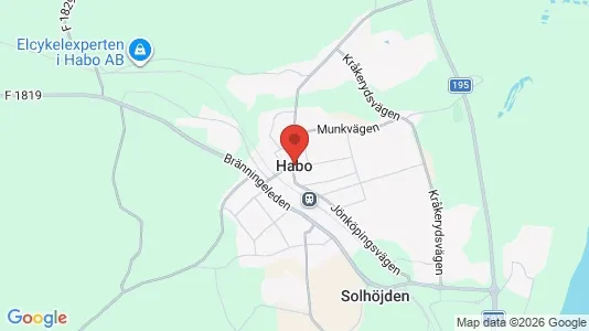 Industrilokaler att hyra i Habo - kort over placeringen