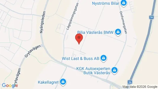 Industrilokaler att hyra i Västerås - Bild från Google Street View
