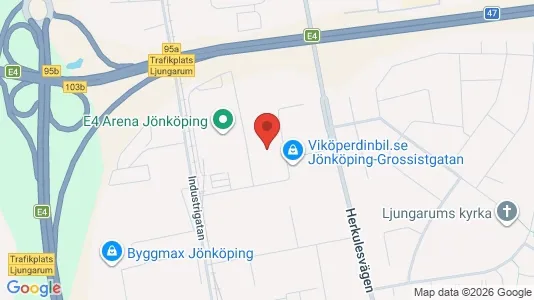 Industrilokaler att hyra i Jönköping - Bild från Google Street View