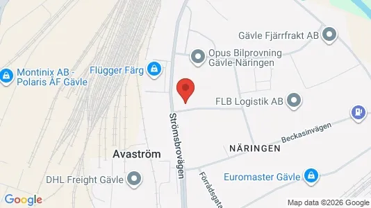 Industrilokaler att hyra i Gävle - Bild från Google Street View