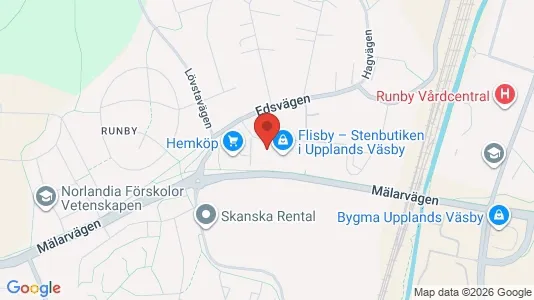 Industrilokaler att hyra i Upplands Väsby - Bild från Google Street View