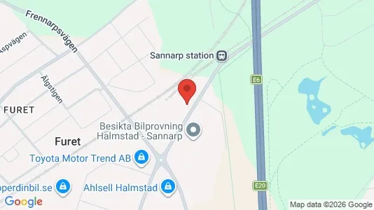 Industrilokaler att hyra i Halmstad - Bild från Google Street View