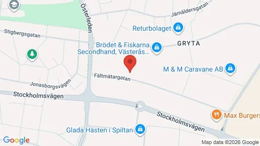 Industrilokaler att hyra i Västerås - Bild från Google Street View