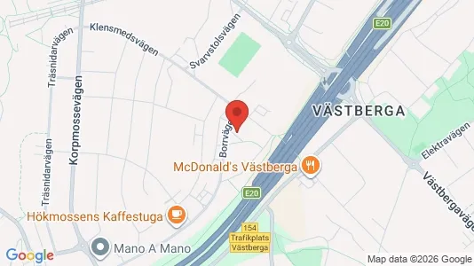 Industrilokaler att hyra i Södertälje - kort over placeringen