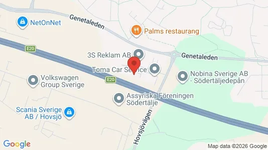 Industrilokaler att hyra i Södertälje - Bild från Google Street View