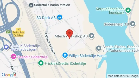 Industrilokaler att hyra i Södertälje - Bild från Google Street View