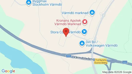 Industrilokaler att hyra i Värmdö - Bild från Google Street View