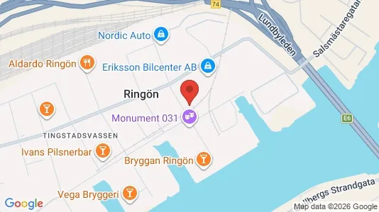 Industrilokaler att hyra i Lundby - kort over placeringen