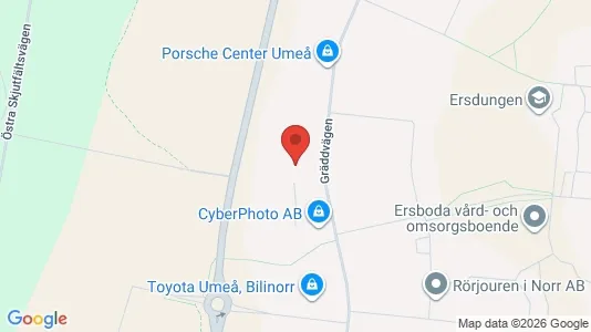 Industrilokaler att hyra i Umeå - Bild från Google Street View