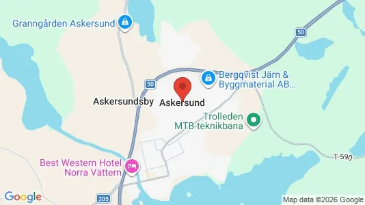 Butikslokaler att hyra i Askersund - Bild från Google Street View