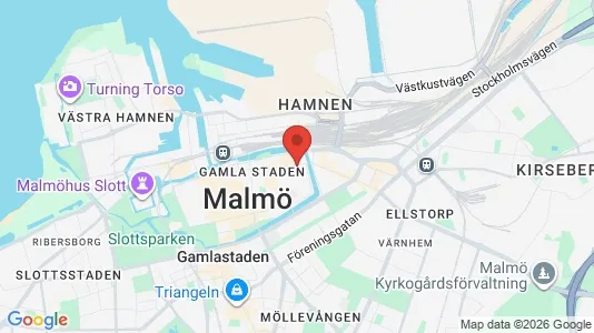 Butikslokaler att hyra i Malmö Centrum - kort over placeringen