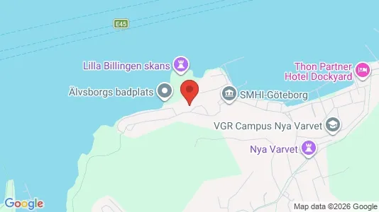 Industrilokaler att hyra i Göteborg Västra - kort over placeringen