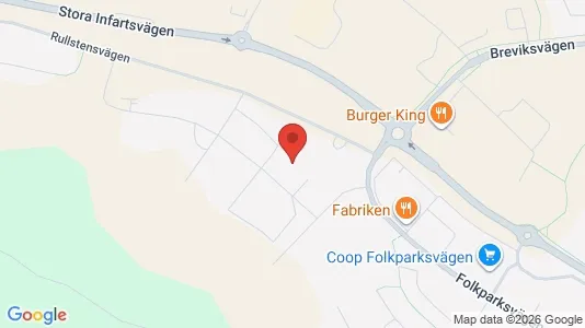 Industrilokaler att hyra i Västervik - kort over placeringen