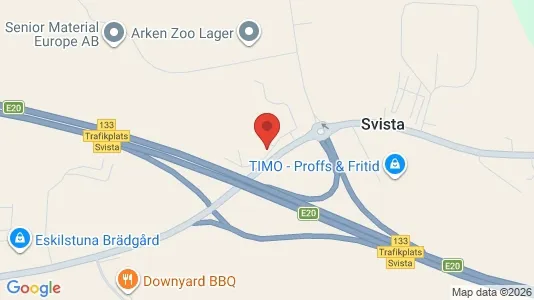 Industrilokaler att hyra i Eskilstuna - kort over placeringen