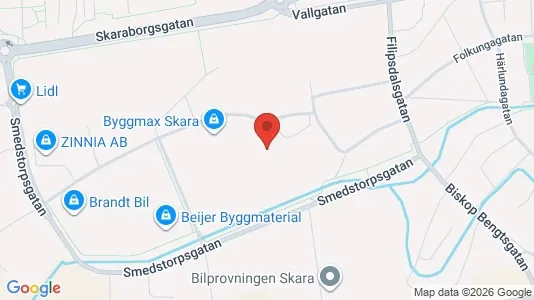 Industrilokaler att hyra i Skara - Bild från Google Street View