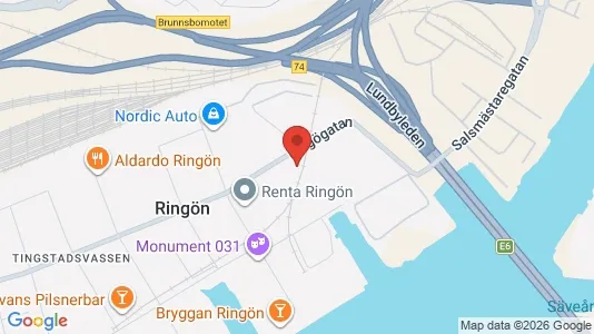 Industrilokaler att hyra i Lundby - Bild från Google Street View