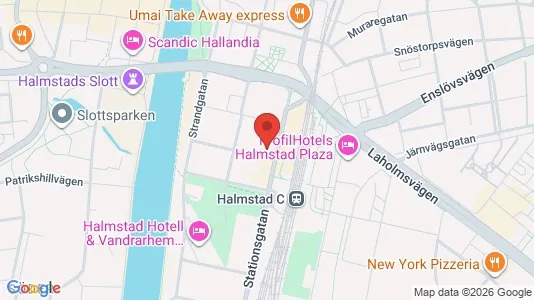Industrilokaler att hyra i Halmstad - Bild från Google Street View