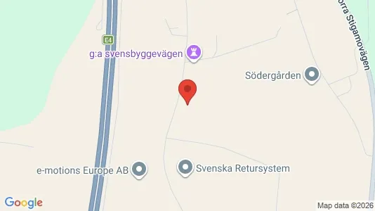 Industrilokaler att hyra i Vaggeryd - kort over placeringen