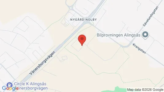Industrilokaler att hyra i Alingsås - Bild från Google Street View