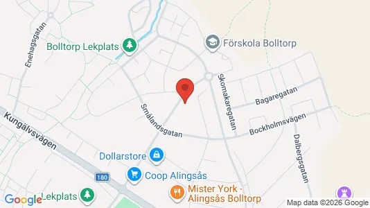Industrilokaler att hyra i Alingsås - Bild från Google Street View